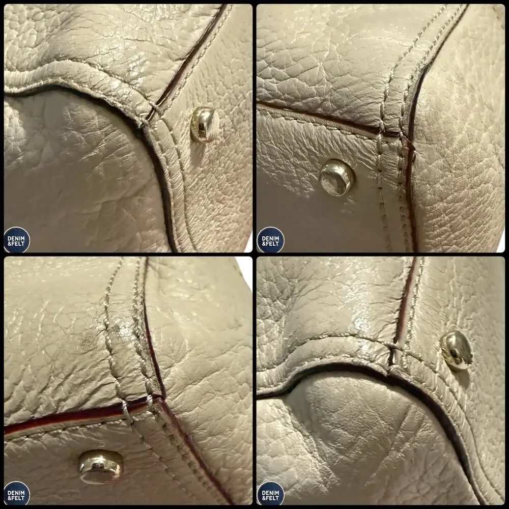 Kate Spade Southport Avenue Linda Large Leather Tote Sand‎ Pearl Work Travel